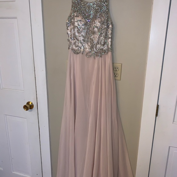 Pink/nude prom dress by Dancing Queen - Picture 3 of 8